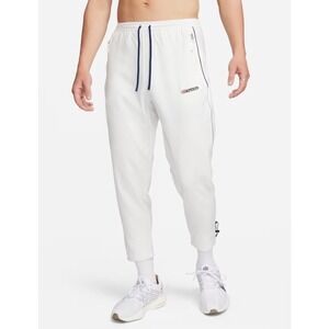 NIKE Dri-FIT Track Club Challenger White Running Pants Mens Sz M